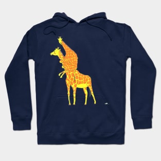 Giraffe Scared Of The Little Mouse Hoodie